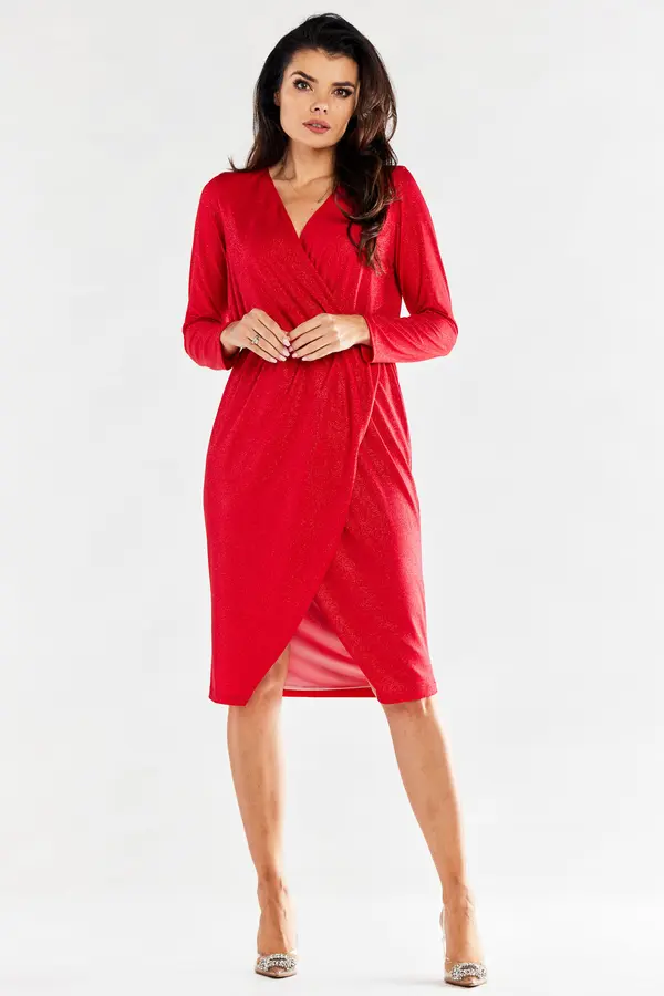 Awama Awama Woman's Dress A548 Red