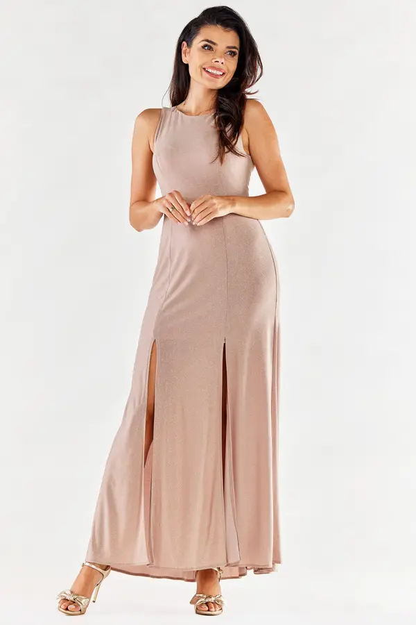 Awama Awama Woman's Dress A549 Beige