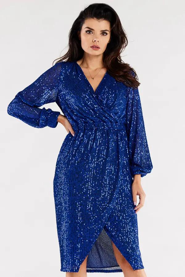 Awama Awama Woman's Dress A565 Blue
