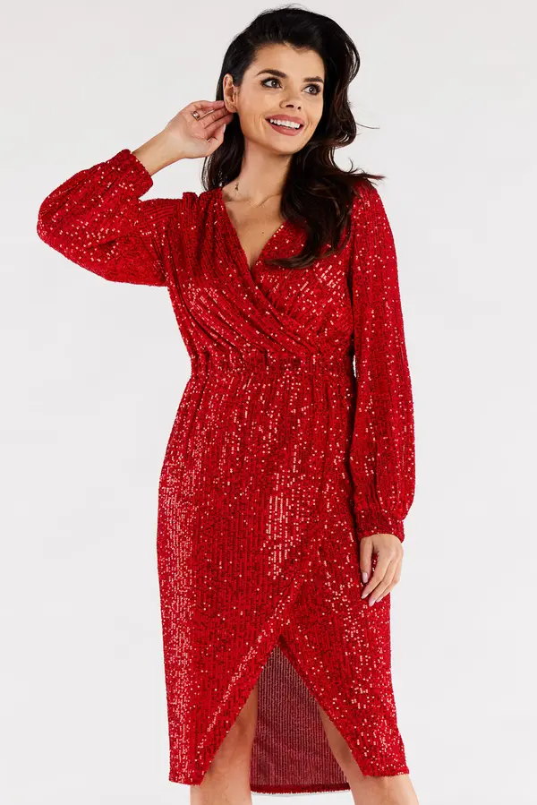 Awama Awama Woman's Dress A565 Red
