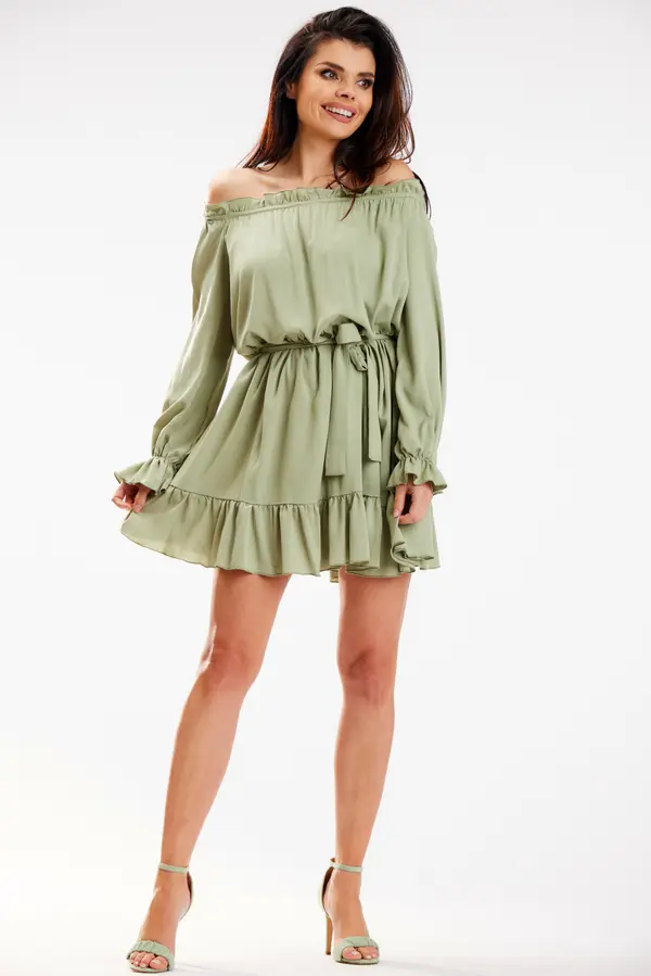 Awama Awama Woman's Dress A578 Green