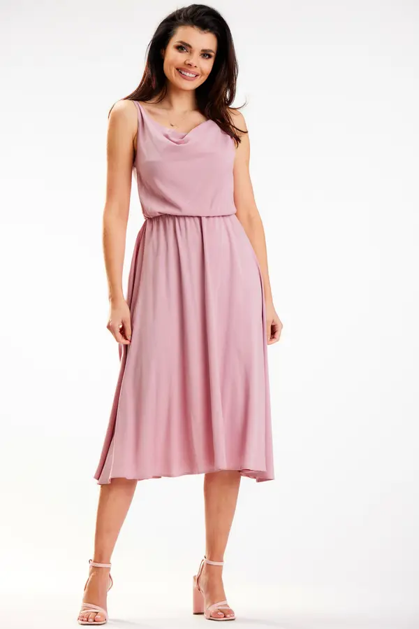 Awama Awama Woman's Dress A579 Dirty Pink