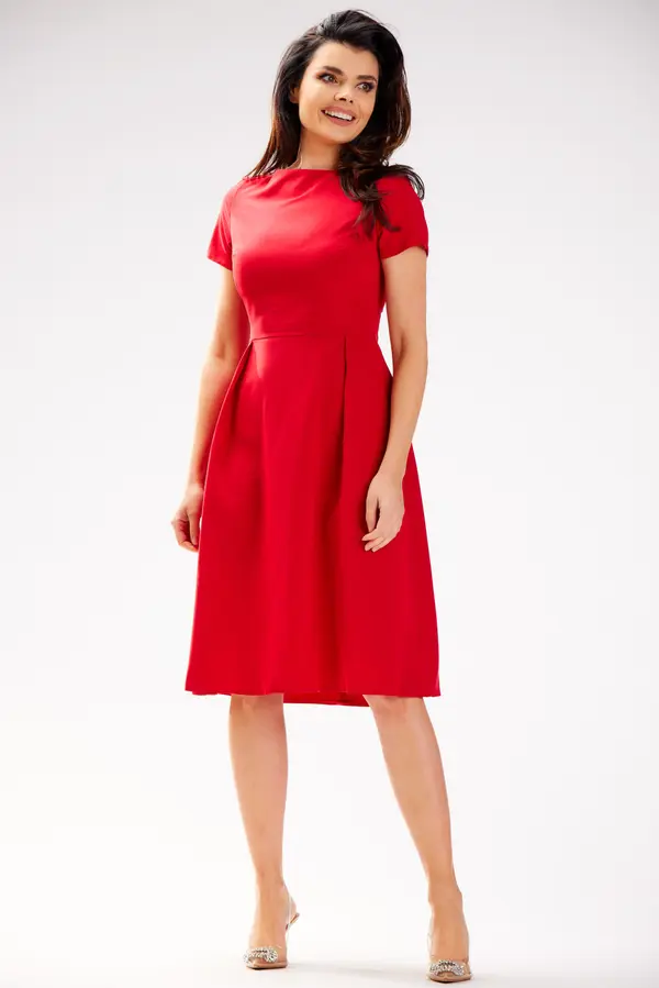 Awama Awama Woman's Dress A592 Red