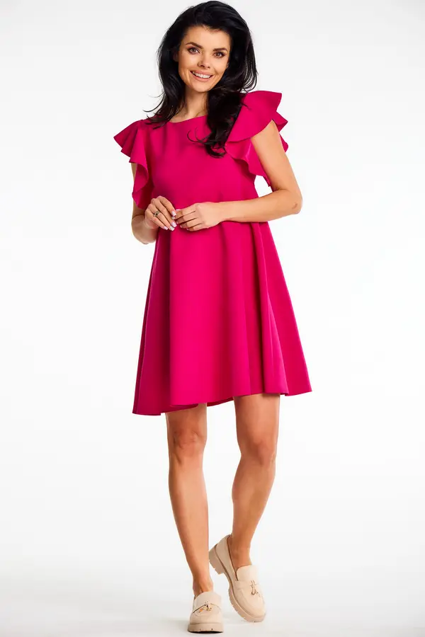 Awama Awama Woman's Dress A643 Fuchsia
