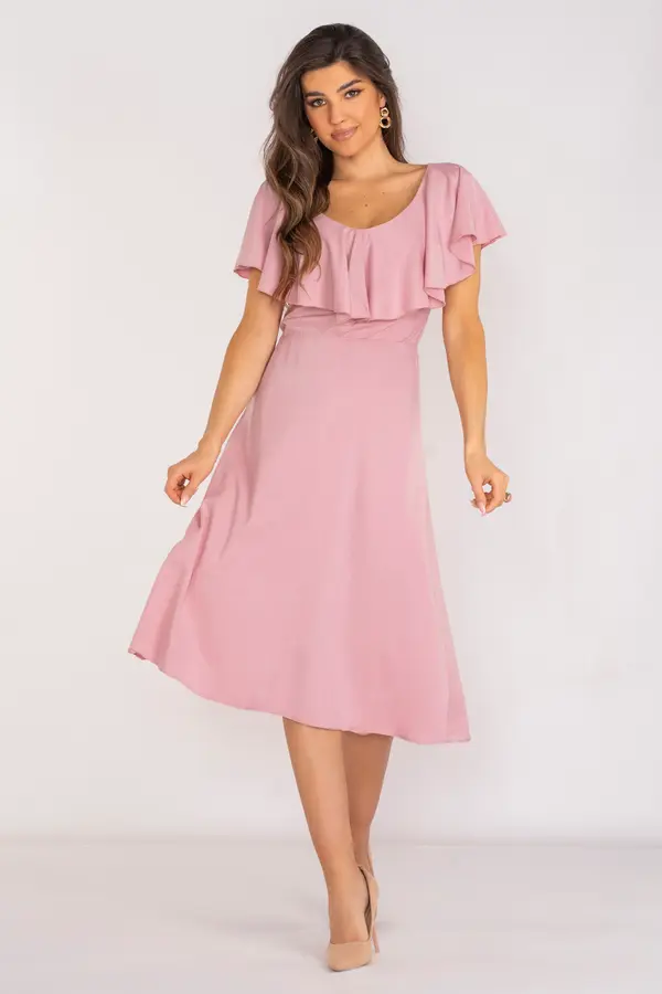 Awama Awama Woman's Dress A659 Dirty Pink