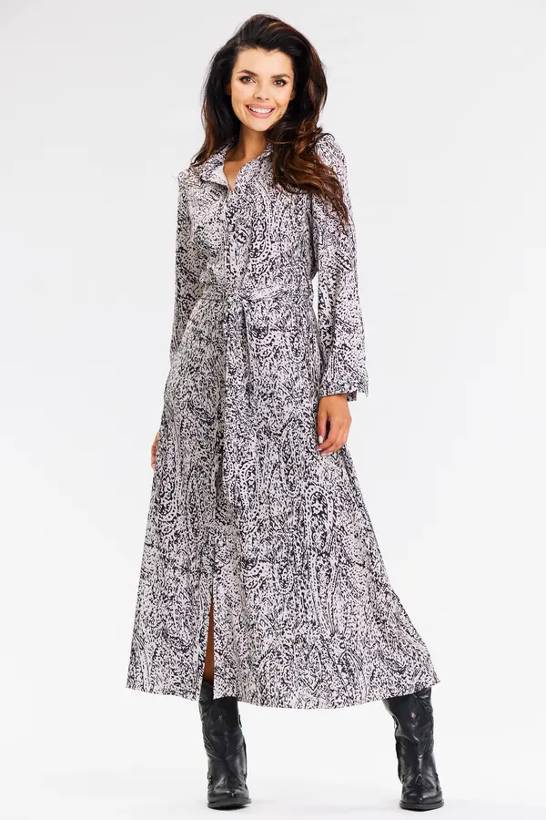 Awama Awama Woman's Dress A665 White/Black