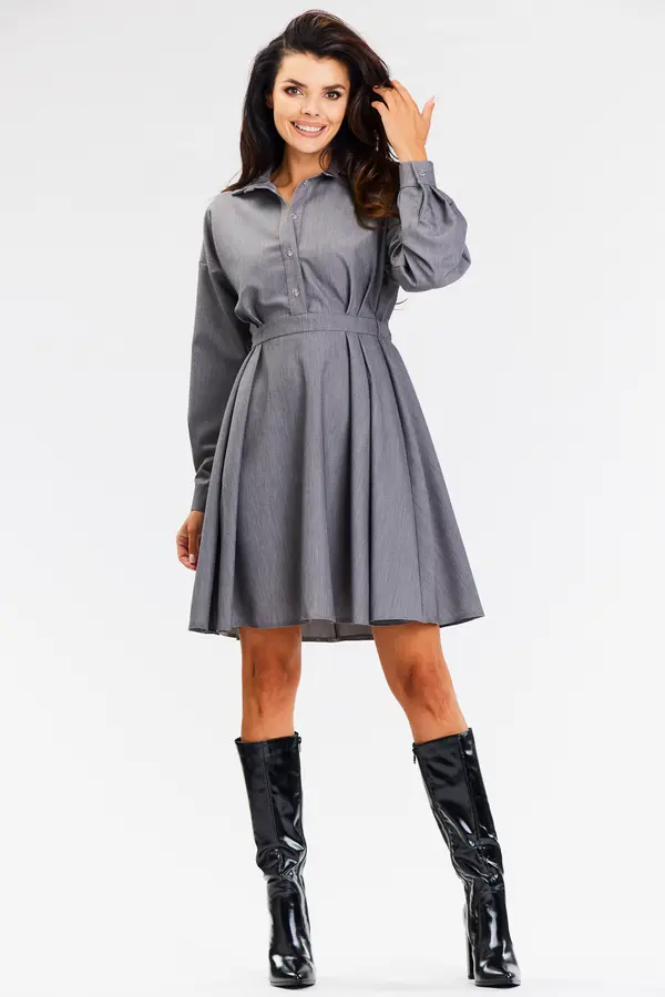 Awama Awama Woman's Dress A668 Grey