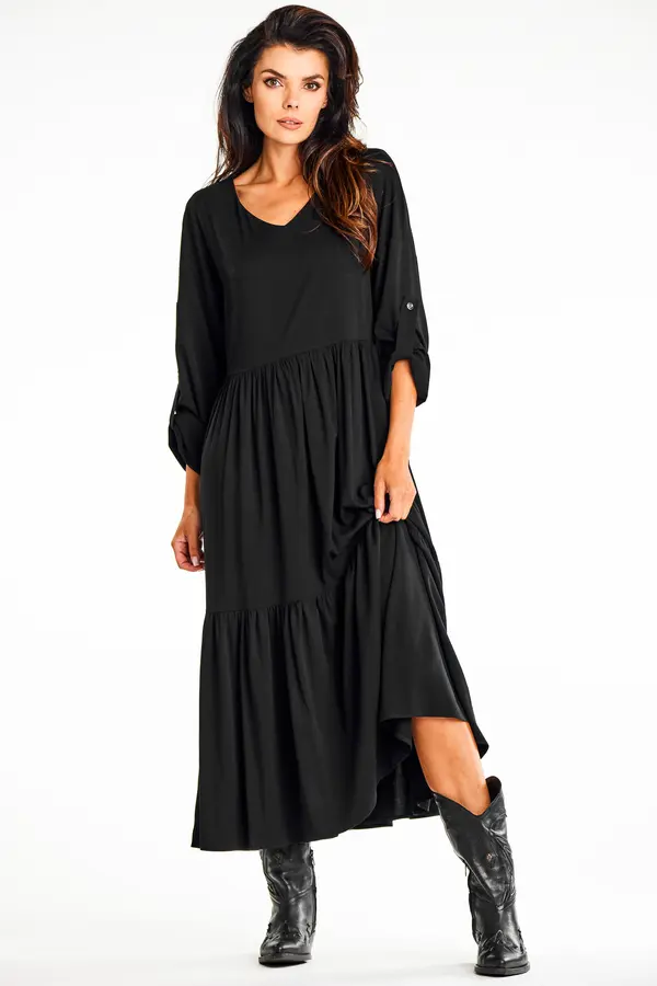 Awama Awama Woman's Dress A669 Black