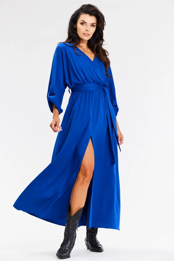 Awama Awama Woman's Dress A670 Blue