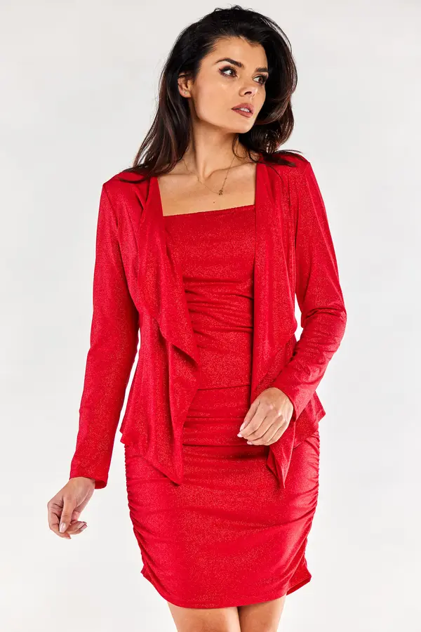Awama Awama Woman's Jacket A559 Red