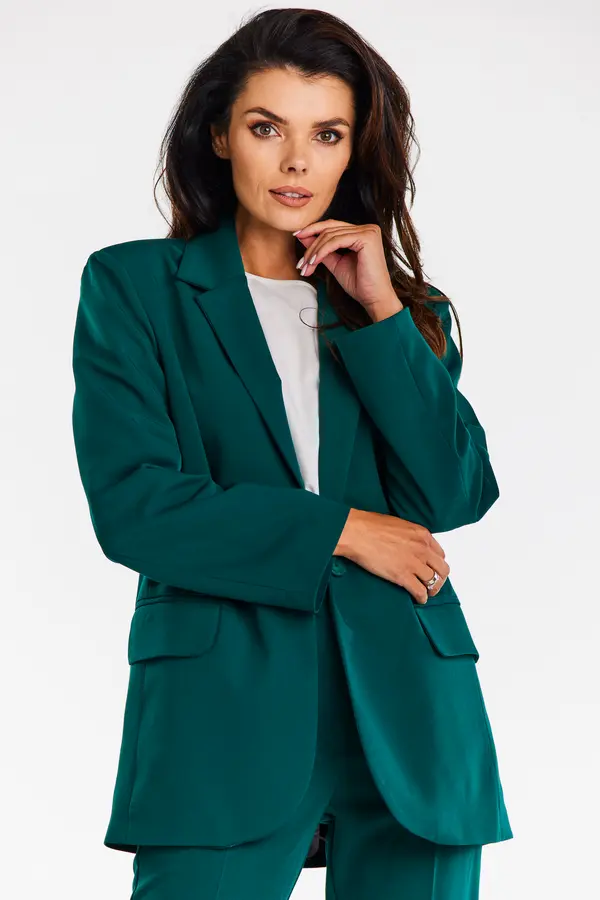 Awama Awama Woman's Jacket A676 Bottle Green