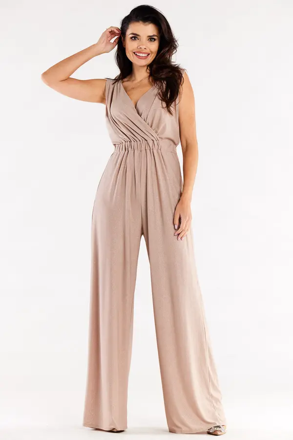 Awama Awama Woman's Jumpsuit A552 Beige