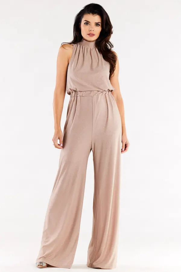 Awama Awama Woman's Jumpsuit A555 Beige