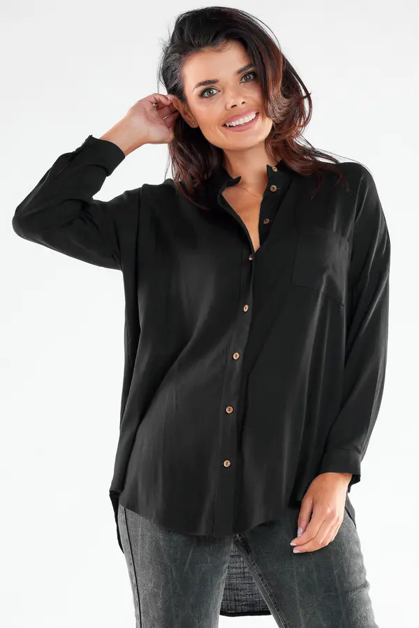 Awama Awama Woman's Shirt A525 Black