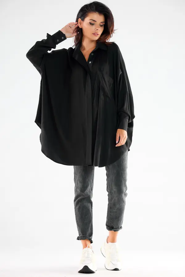 Awama Awama Woman's Shirt A528 Black
