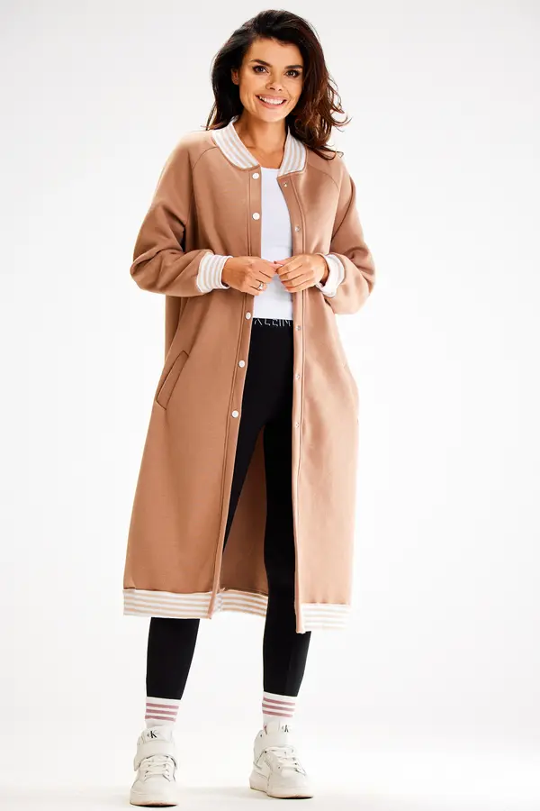 Awama Awama Woman's Sweatshirt A612 Beige