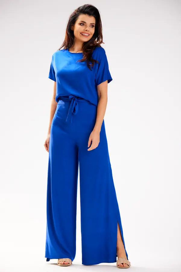 Awama Awama Woman's Trousers A589 Blue