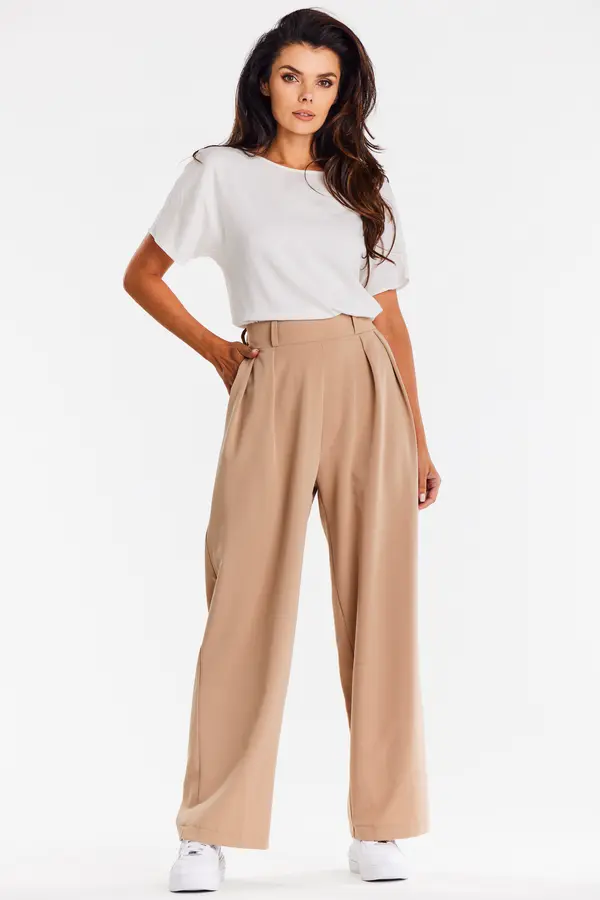 Awama Awama Woman's Trousers A674 Beige