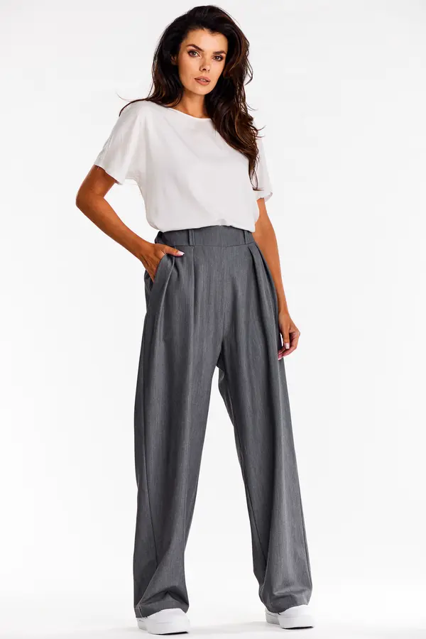 Awama Awama Woman's Trousers A674 Grey