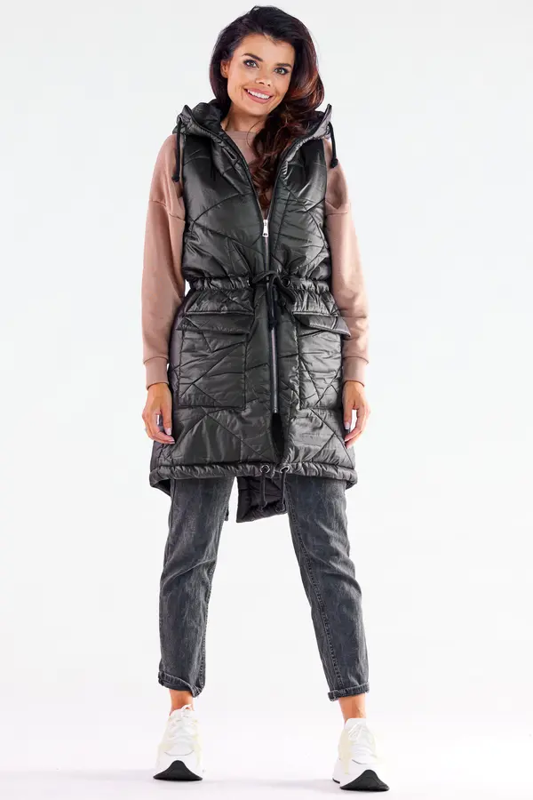 Awama Awama Woman's Vest A543 Black