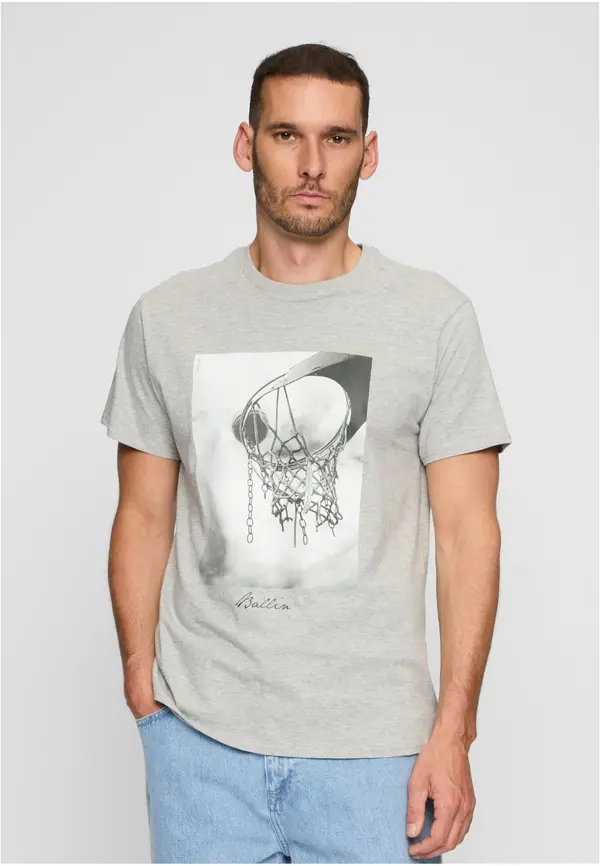 Mister Tee Ballin 2.0 Tee heather gray