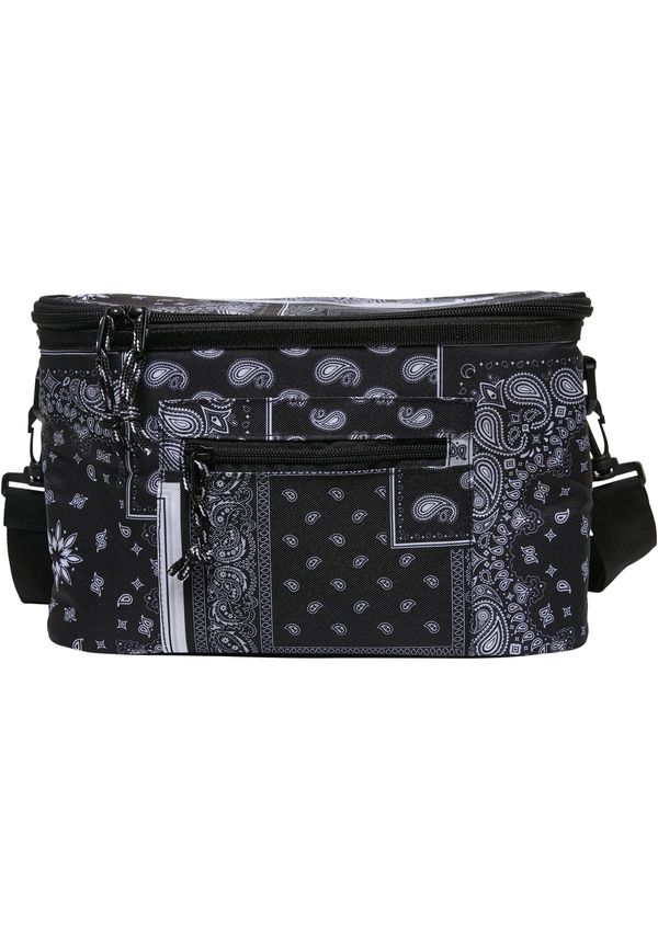 Urban Classics Bandana Patchwork Print Cooler Bag Black/white