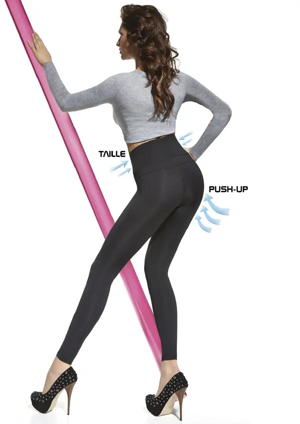 Bas Bleu Bas Bleu LIVIA Push-Up & Taille Effect Women's Leggings with Wide Waistband