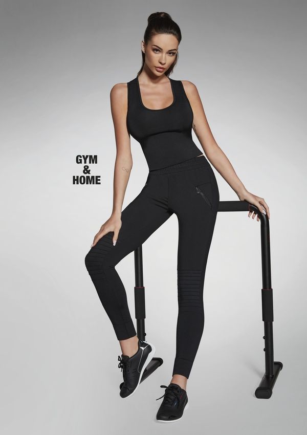 Bas Bleu Bas Bleu MOVEMENT sportske hlače sa šavovima na koljenima i džepovima