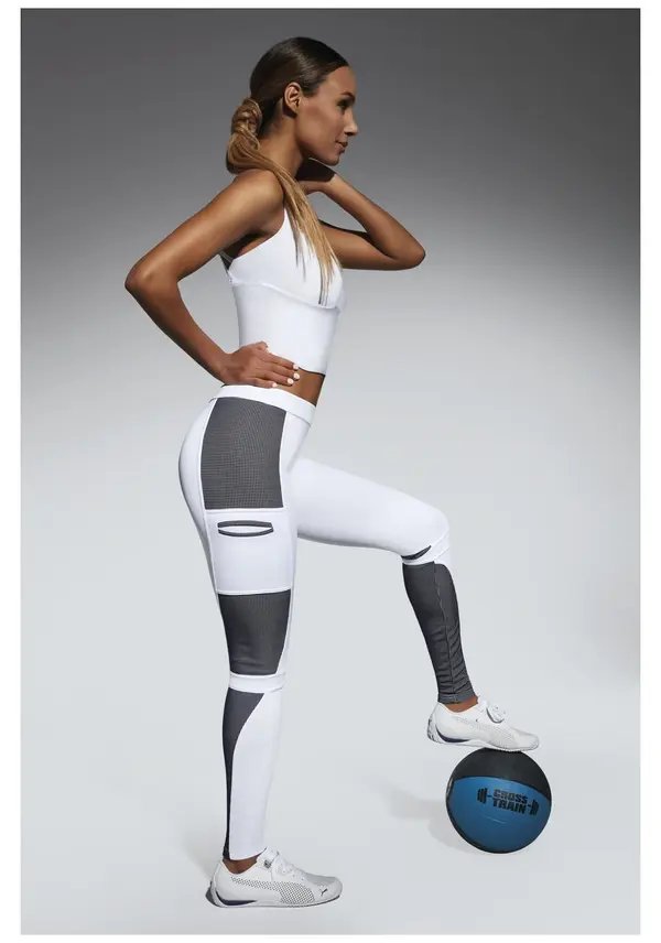 Bas Bleu Bas Bleu PASSION sports leggings with appliqués and a slim fit