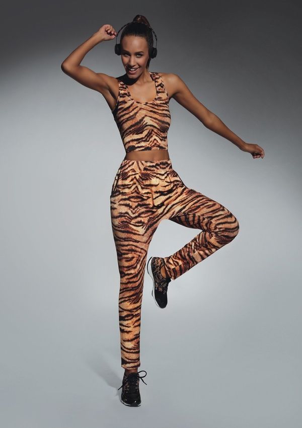 Bas Bleu Bas Bleu Ženske trenirke COOL ravna noga i životinjski print