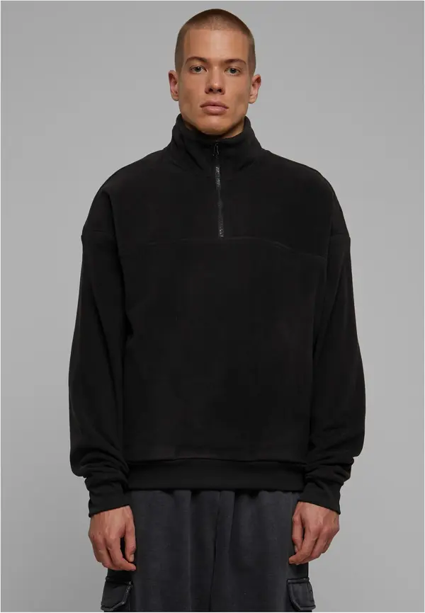 Urban Classics Basic Polar Fleece Troyer black