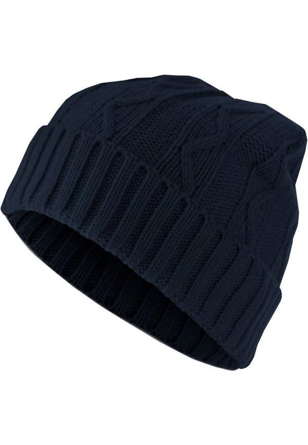 MSTRDS Beanie Cable Flap Beanie - Blue