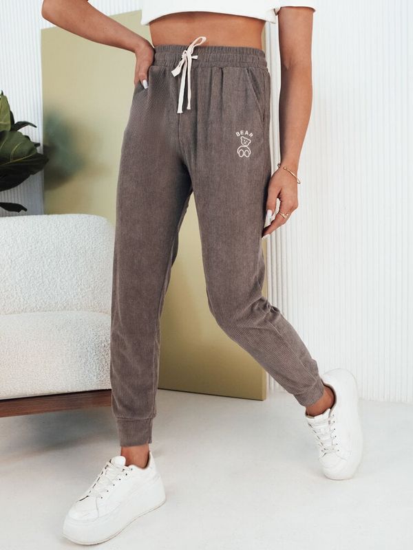 DStreet BEAR women's sweatpants grey Dstreet