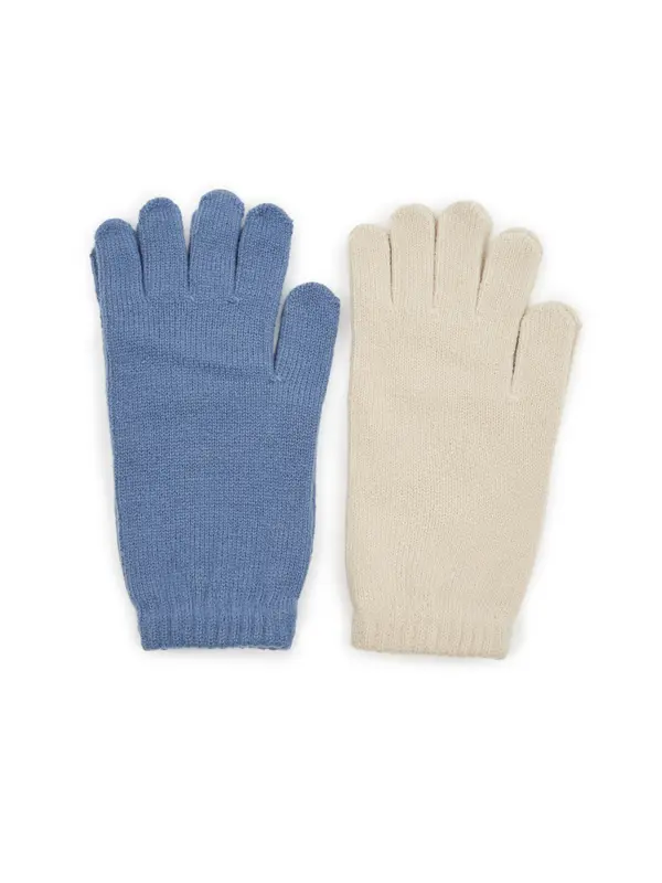 Orsay Beige and Blue Women's Gloves 2 pcs ORSAY - Women's