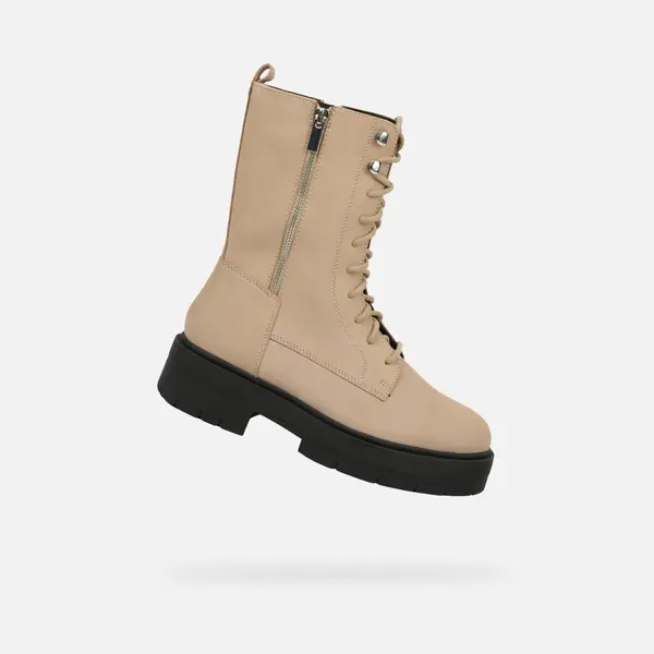 GEOX Beige Geox Spherica EC7 Women's Ankle Boots - Ladies