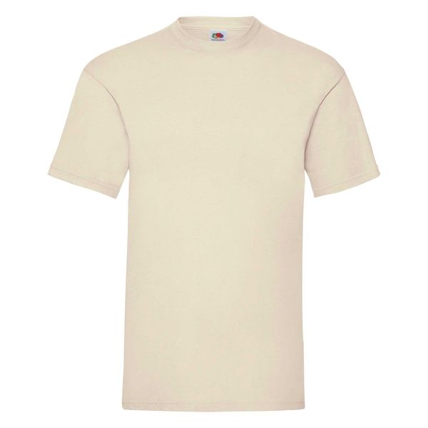 Fruit of the Loom Beige Men's T-shirt Valueweight Fruit of the Loom