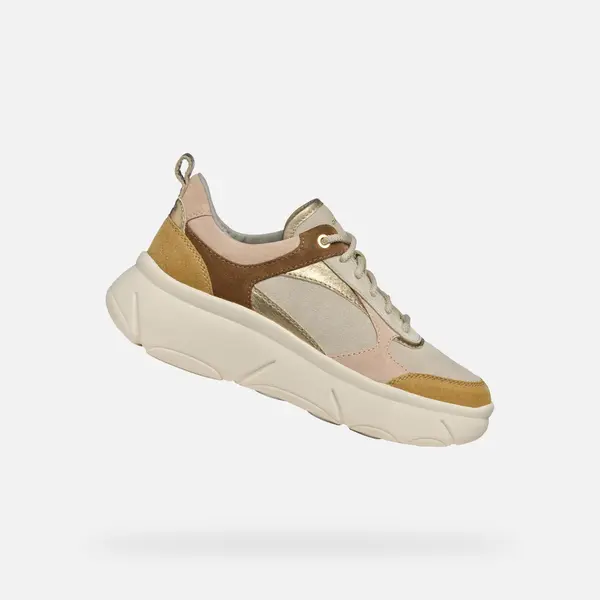 GEOX Beige Women's Geox Nebula 2.0 X Sneakers - Women's