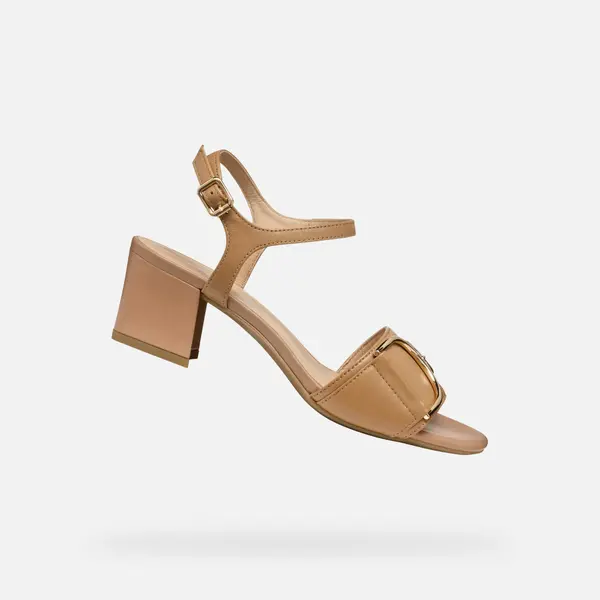 GEOX Beige women's sandals Geox Neeraklia 50 - Women's
