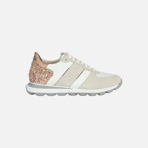 GEOX Beige women's sneakers Geox Spherica Vseries A - Women's