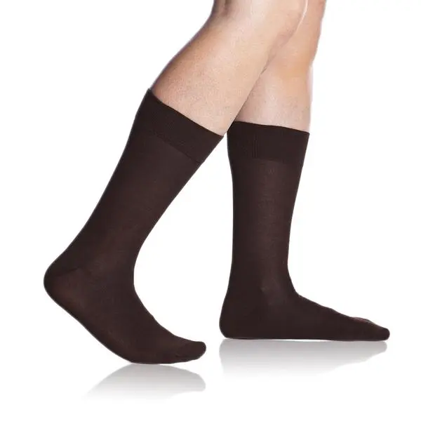 Bellinda Bellinda BAMBOO COMFORT SOCKS - Men's Classic Socks - Brown
