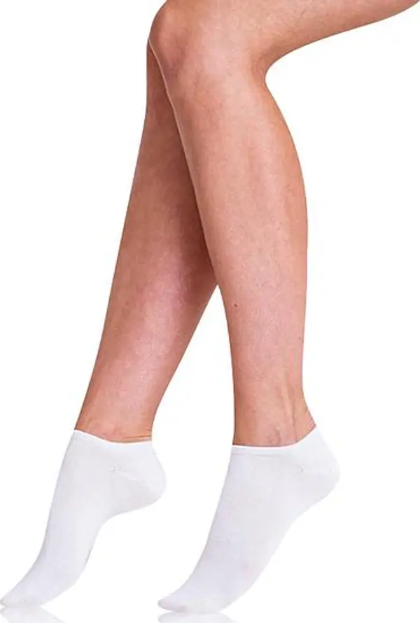Bellinda Bellinda COTTON IN-SHOE SOCKS 2x - Women's Short Socks 2 Pairs - White