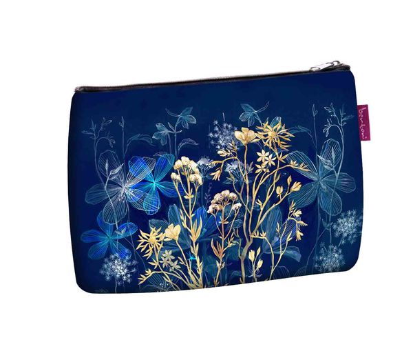 Bertoni Bertoni Unisex's Cosmetic Bag Solo Midnight Navy Blue