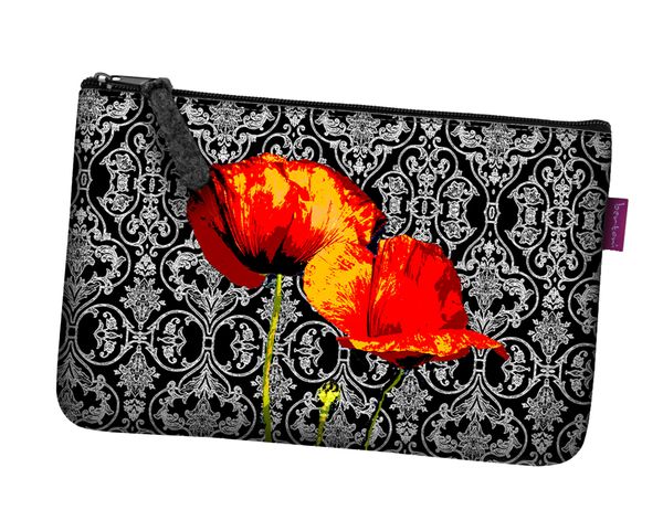 Bertoni Bertoni Unisex's Pocket Cosmetic Bag Poppies