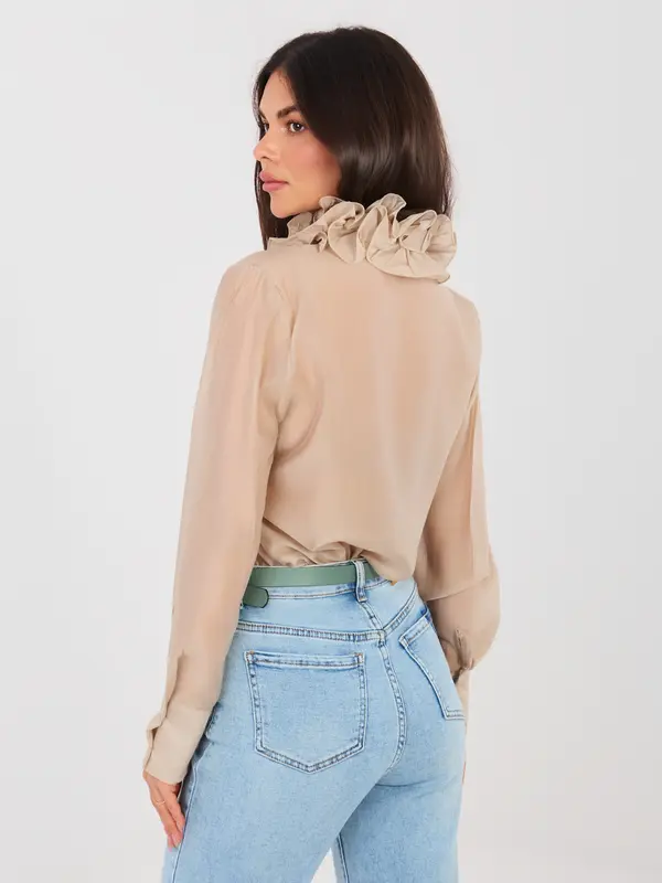 Factory Price Bež bluza s volanima