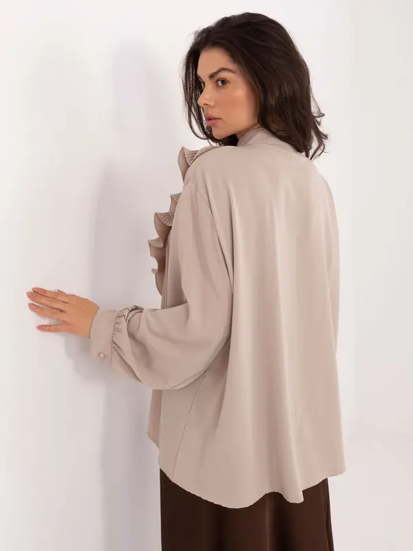 Factory Price Bež bluza s volanima