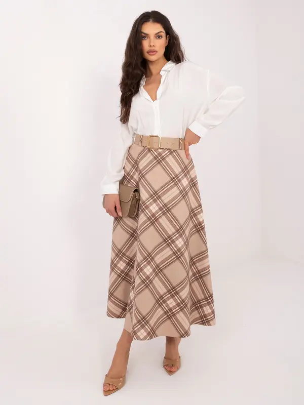 Italy Moda Bež elegantna uska suknja