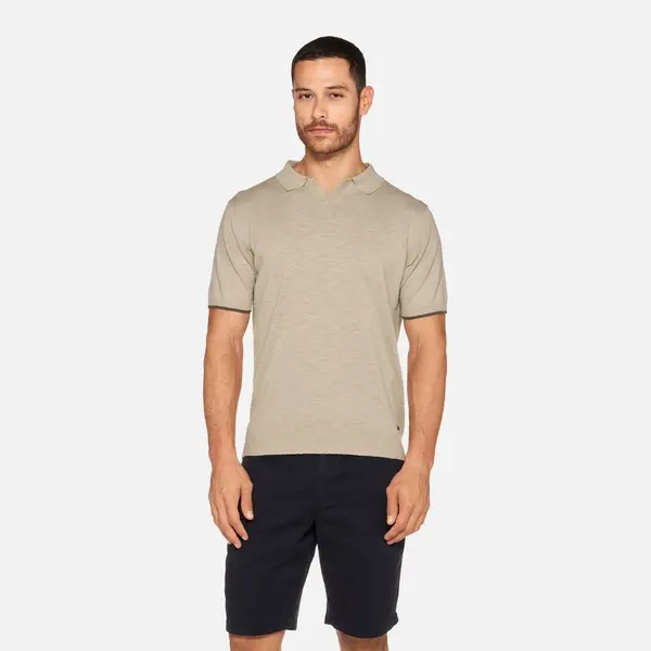 GEOX Bež muška polo majica Knit