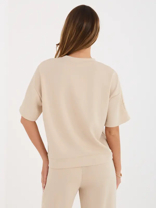 Factory Price Bež ženska bluza s čipkom