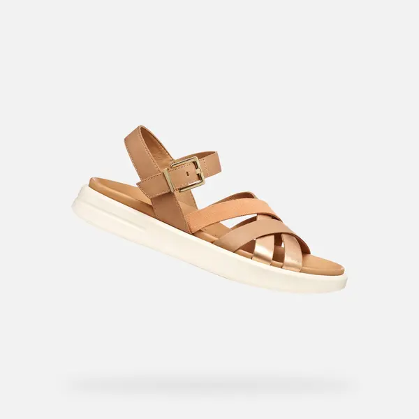 GEOX Bež ženske sandale Geox Xand 2S
