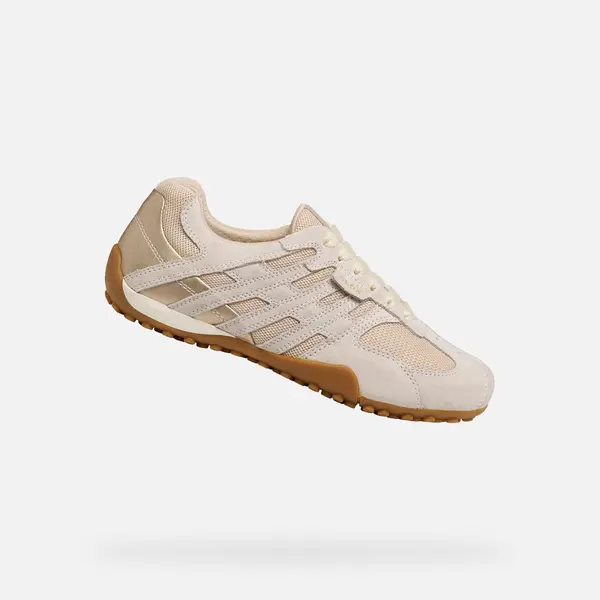 GEOX Bež ženske tenisice Geox Snake Original